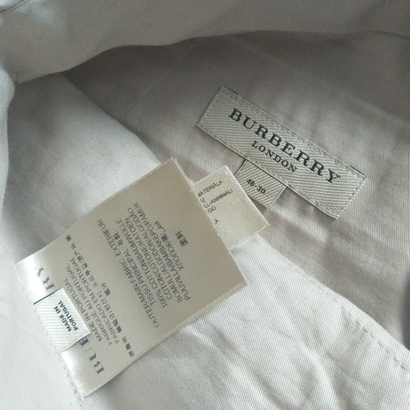 BURBERRY Cotton Khaki Pants - Picture 4 of 4